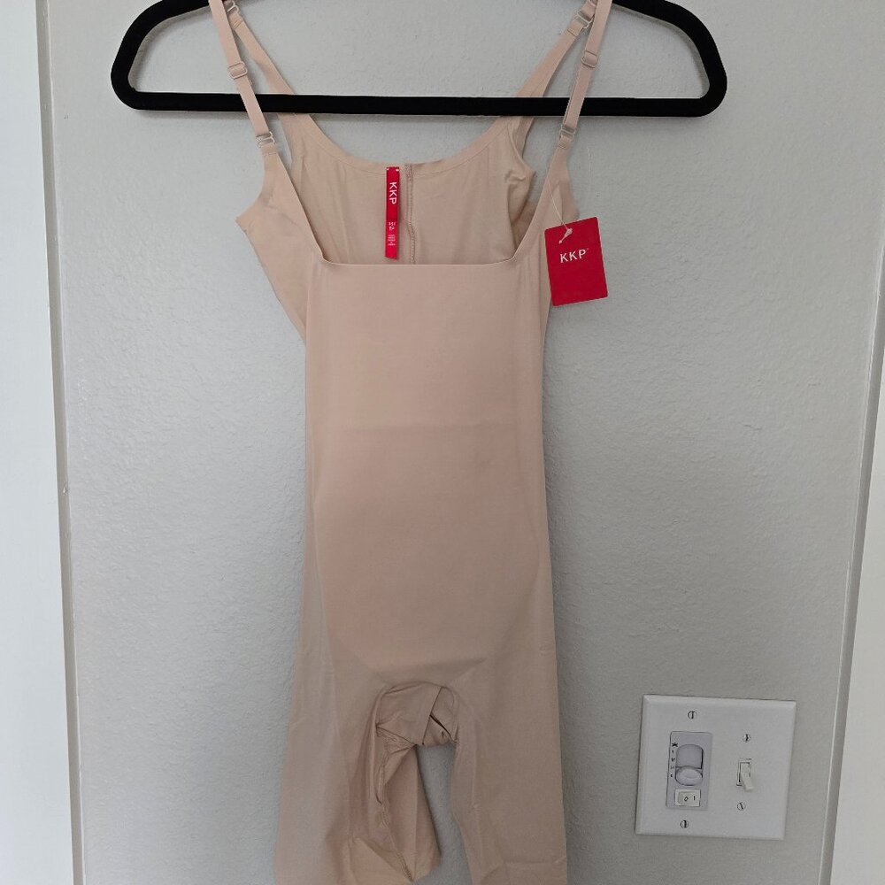 NWT KKP Mid-Thighs Short Bodysuit Open Bust